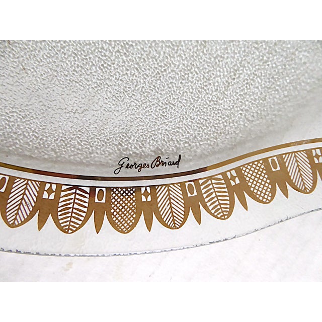 Mid-Century Modern 1960s Decorative Mid Century Glass Serving Platters by Georges Briard and Colony - a Pair For Sale - Image 3 of 13
