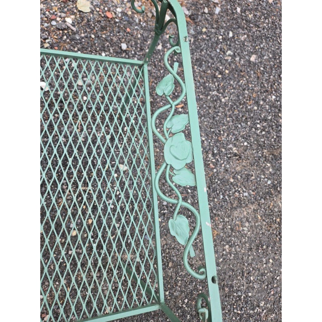Vintage Woodard Wrought Iron Patio Set - 4 Pieces For Sale - Image 9 of 12