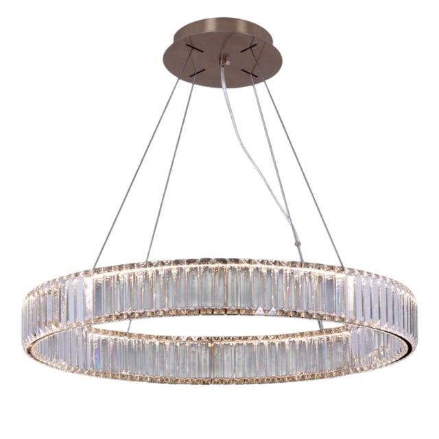 Collection Orione Chandelier in Metal and Crystal by Jago For Sale