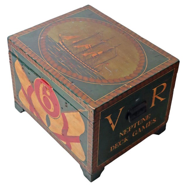 Sailing Ship Neptune V. R. Deck Games Chest, 1890s For Sale - Image 16 of 16