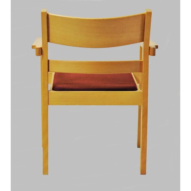 Wood Set of Armchairs in Beech by Hans J. Wegner for Fredericia, Customizable Reupholstery, 1980s For Sale - Image 7 of 9