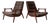Brazilian Modern Pair of Armchairs in Brazilian Hardwood & Fabric, Gelli, Brazil, 1960s - Lot 508 For Sale