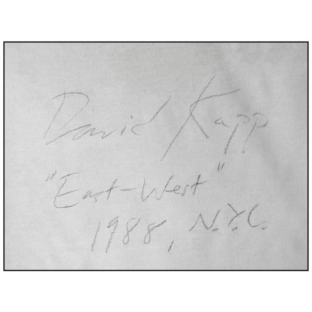 Abstract 1980s East - West, David Kapp For Sale - Image 3 of 4