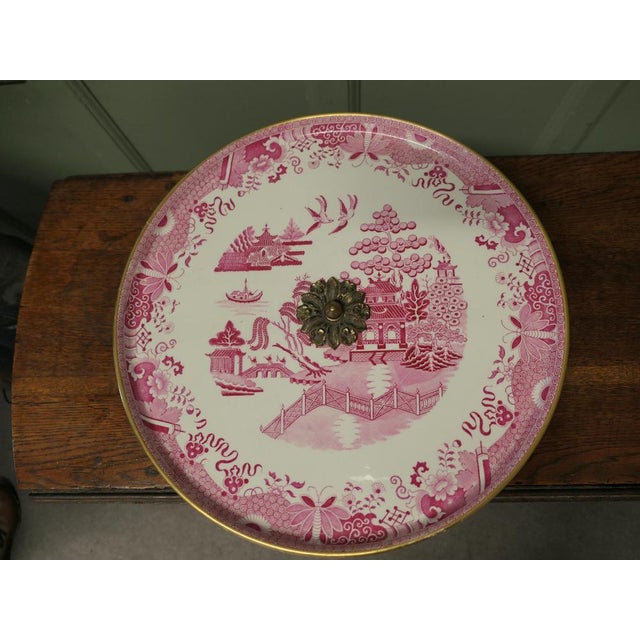 Large Willow Pattern Lazy Susan from Copeland For Sale - Image 3 of 8
