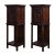 Antique Belgian carved walnut pair of half commodes, circa 1915. This pair of half commode cabinets are crafted in walnut...