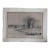 Antique William De La Montagne Cary Signed Cows Riverscape Etching 26" For Sale