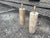 Mid-Century Modern 1970s Italian Modern Travertine Cylinder Lamps - a Pair For Sale - Image 3 of 9