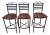 Late 20th Century Metal Tempo Industries Barstools- Set of 3 For Sale