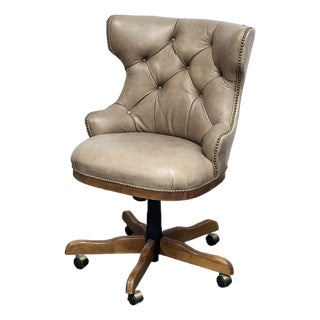 Century Furniture Camden Leather Office Chair For Sale