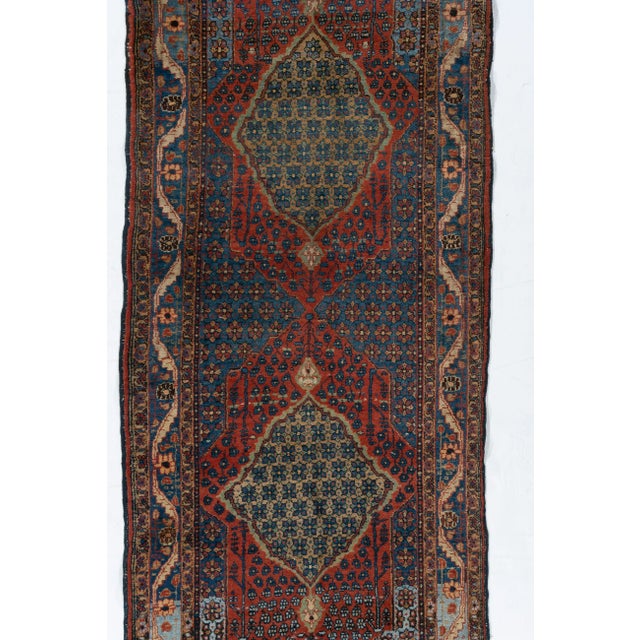 Textile Vintage Circa 1940 Bidjar Runner Rug 3'3 X 13'6 For Sale - Image 7 of 9