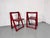 Mid-Century Italian Red Foldable Chairs by Aldo Jacober for Bazzani, 1960s, Set of 2 For Sale - Image 6 of 12