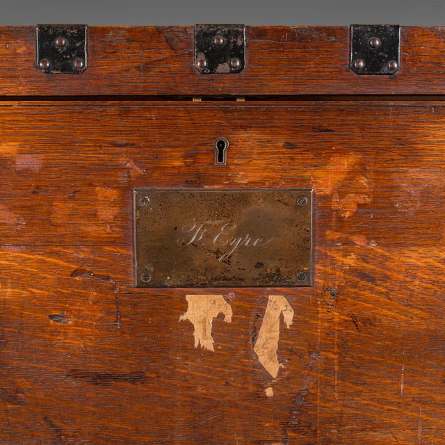 1880's Antique Fitted Silver Chest For Sale - Image 10 of 12