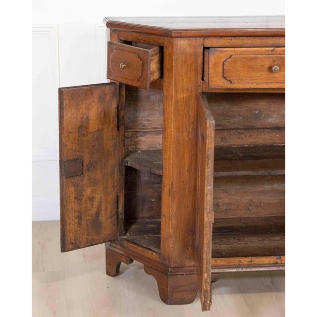 Brown 19th Century Italian Tuscan Walnut Sideboard For Sale - Image 8 of 10