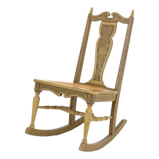 Aesthetic Movement Style Painted Rocking Chair For Sale