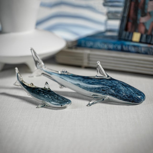 This decorative glass blown shark is of high quality with outstanding attention to detail and visual texture. The perfect...