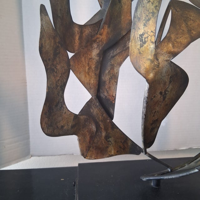 Mid-Century Brutalist Flame Table Sculpture For Sale - Image 4 of 6