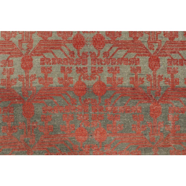 1930s Antique 20th Century Khotan Runner With Pomegranate Garden Lattice - Rug & Kilim For Sale - Image 5 of 9