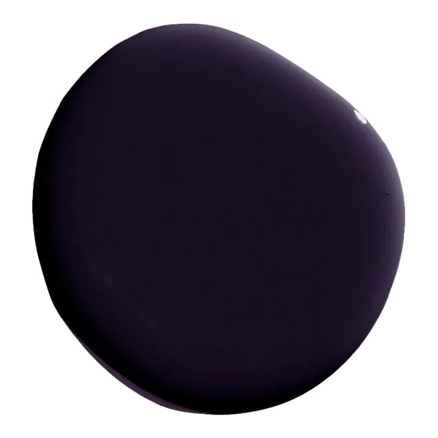 BACKDROP Adhesive Sample Swatch in Mcqueen (Inky Black with a Hint of Purple) For Sale