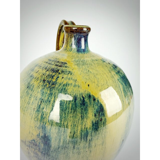 1982 Signed Studio Pottery Jug – Teague (w.d.g.) – Glazed Stoneware For Sale In Atlanta - Image 6 of 11