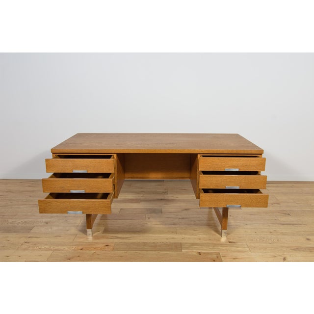 Mid-Century Modern Oak Desk from Eigil Petersens Møbelfabrik, Denmark, 1970s For Sale - Image 11 of 18