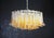 Large Murano Glass Chandelier with Amber Transparent Glass Petal, 1990 For Sale - Image 4 of 15