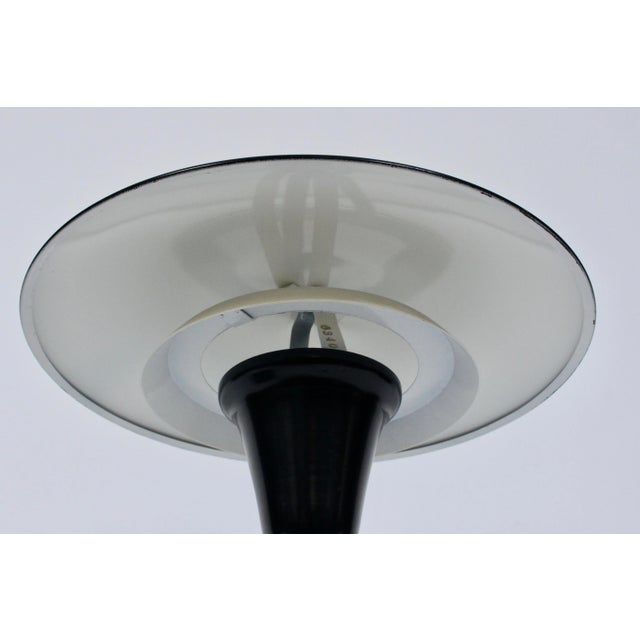 Black 1960s Art Specialty Co. Black & White "Flying Saucer" Desk Lamp For Sale - Image 8 of 12
