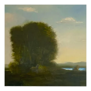 "Summer's End" Landscape Oil Painting on Canvas