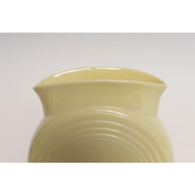Vintage Butter Yellow Fiestaware Millennium II Vase Designed by Homer Lauglin For Sale - Image 10 of 15