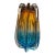 Vintage Murano-Style Tri-Color Hand-Blown Art Glass Vase | 9” H For Sale