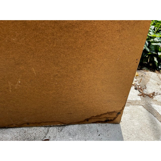 Pencil Rattan & Wicker Wall Mirror With Planter For Sale - Image 11 of 11