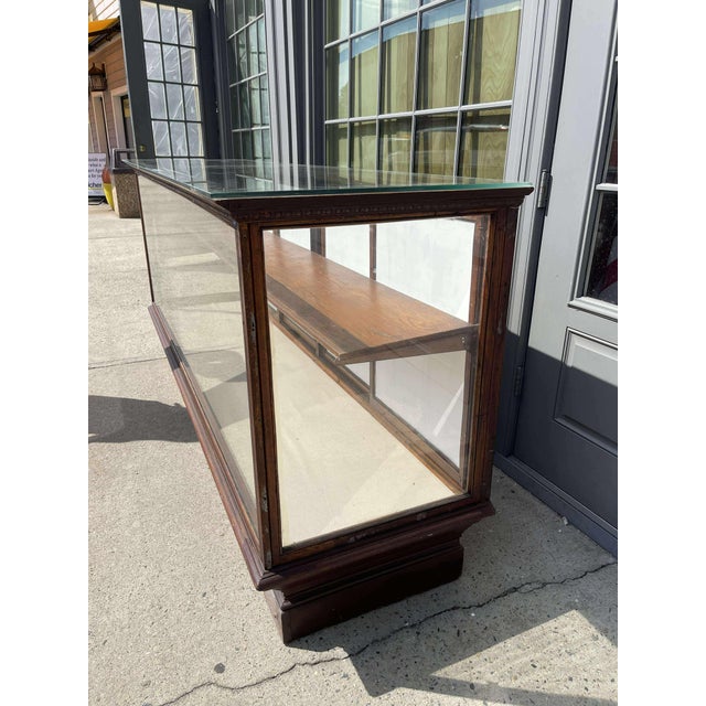 Antique Oak Haberdashery Counter Store Fixture & Showcase Cabinet For Sale - Image 16 of 18