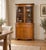 Vintage Georgian Style Glazed Oak Bookcase, 1930s For Sale - Image 11 of 11