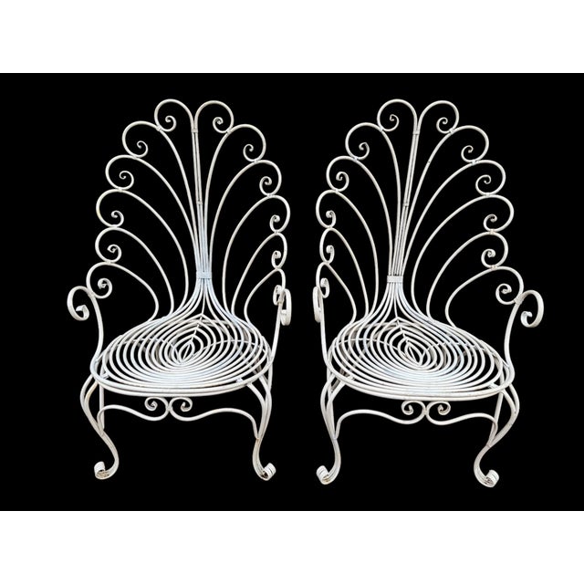 Set of Provençal Iron Armchairs, 1960 For Sale - Image 3 of 13