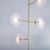 Modern brass chandelier with opaline glass shades For Sale - Image 10 of 12