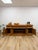 Antique Style Oak Office Credenza With Locking Doors and Finished Back For Sale - Image 15 of 17