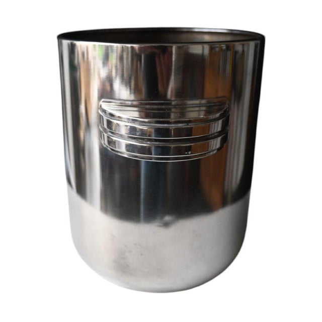 Art Deco Silver Metal Wine Bucket by Quist For Sale - Image 4 of 11