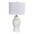 Vintage Seashell White Ginger Jar Lamp For Sale