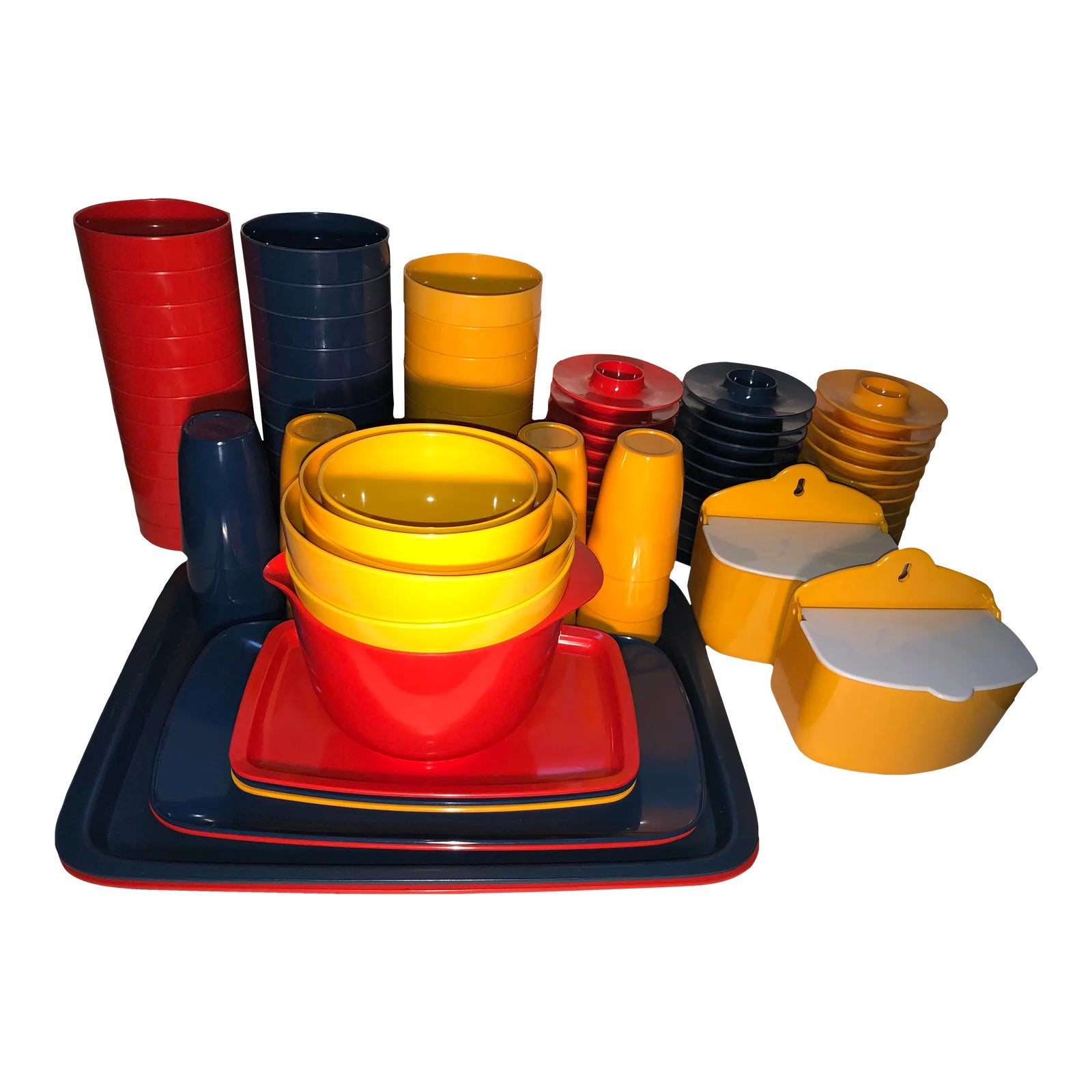 rosti mepal ティーストレーナー Vintage Mid-Century Modern Rosti Mepal Denmark Service- 97 Pieces