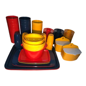 Vintage Mid-Century Modern Rosti Mepal Denmark Service- 97 Pieces