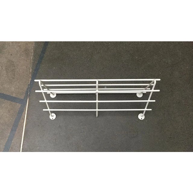 Mid-Century Modern Minimalist Coat Metal Rack, 1960s For Sale - Image 16 of 18