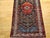 Vintage Persian Malayer Runner Rug, Hand-Knotted Wool, Geometric Pattern, 3x20, Navy & Red For Sale - Image 13 of 14