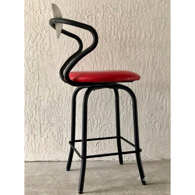 Art Deco Amisco Bar Stools- Set of 4 For Sale - Image 3 of 10