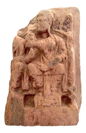 Ancient Maha Maya (Buddhist) Red Sandstone Frieze, India, 200-400 c.e.