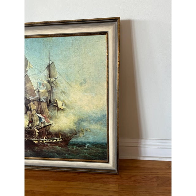 Traditional X-Large Vintage European Wood Frame From the Early 1970s For Sale - Image 3 of 9