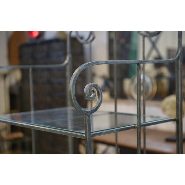 Vintage Wrought Iron Shelf, 1950s For Sale - Image 4 of 12