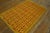 Art Deco 1950s Orange Yellow Modern Vintage Art Deco European Rug 4' X 6'2 Handknotted Wool Carpet For Sale - Image 3 of 18