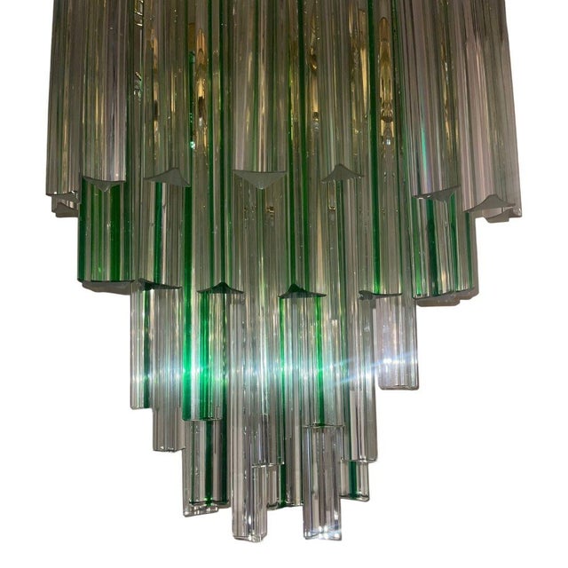 Italian 1960s Italian Venini Murano Crystal Tri-Glass Prism Wall Sconces - Set of Four For Sale - Image 3 of 9