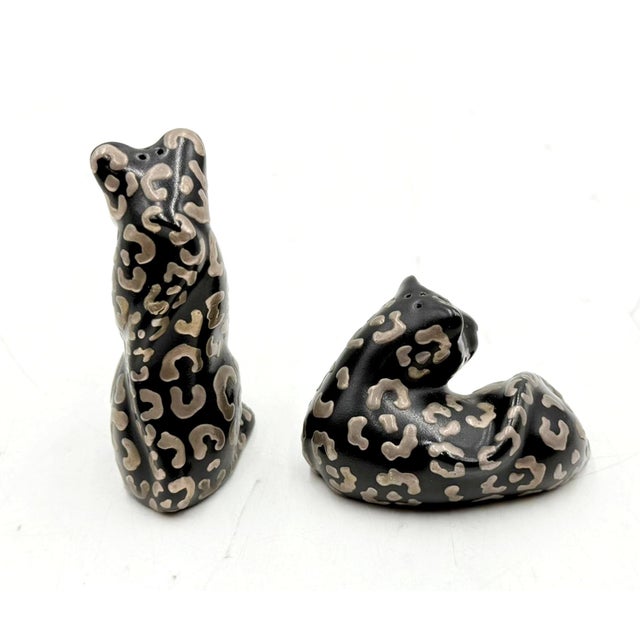 Mexican 1980s Emilia Castillo Porcelain & Pure Silver Table Sculptures/Salt & Pepper Shakers For Sale - Image 3 of 18