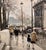 1940s Jules Herve -View of the Quays Along the Seine River, Paris-Original Oil Painting For Sale - Image 5 of 13