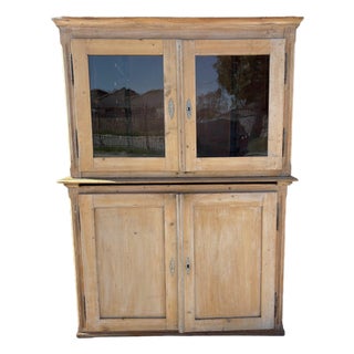Genuine, Lined -French Pine Bakers Cabinet For Sale